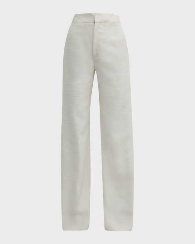 x Atelier Jolie Silk Wide-Leg Trousers